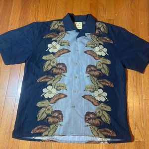 Joe Marlin vintage button down short-sleeve Hawaiian Large shirt